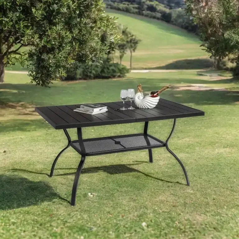 Table de repas de jardin en fer forgé 150 cm Merrelo™