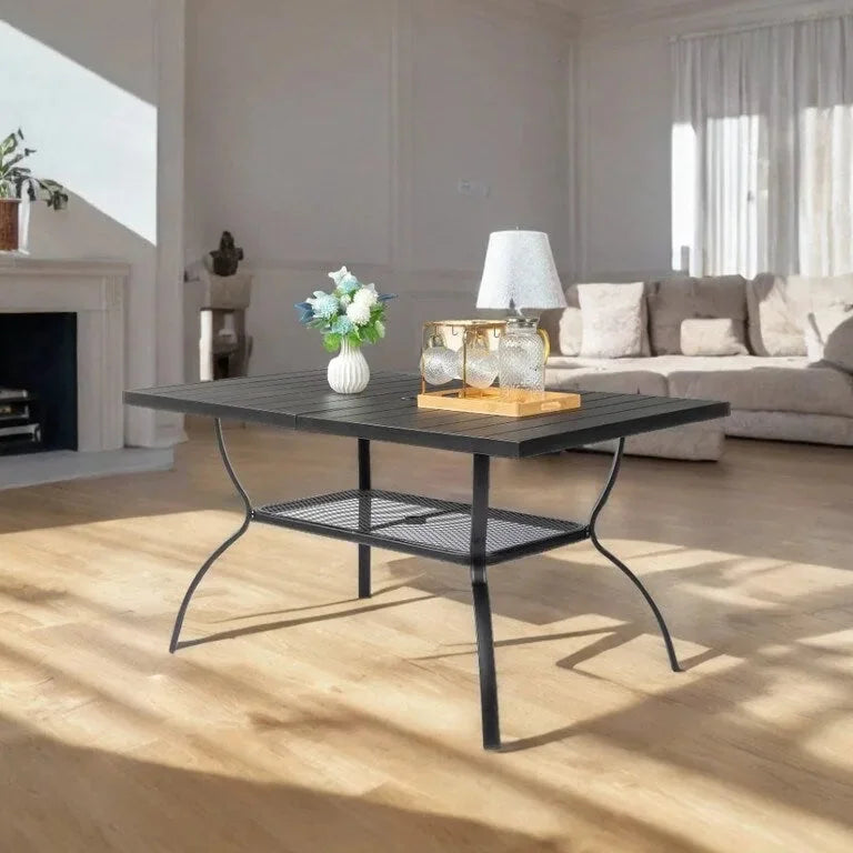Table de repas de jardin en fer forgé 150 cm Merrelo™
