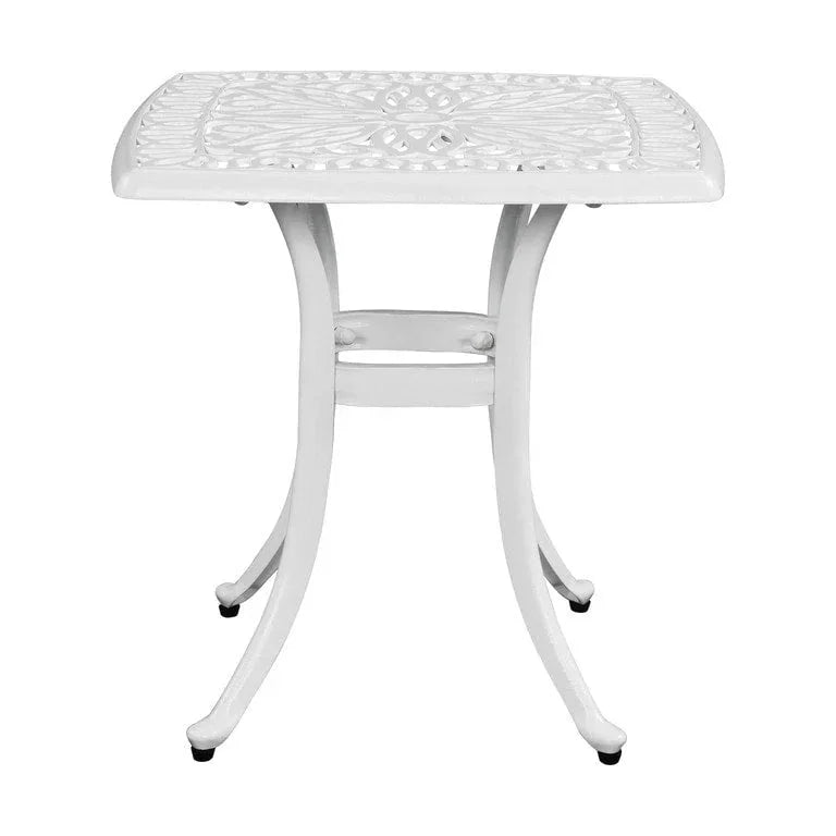 Table de repas de jardin en fonte d'aluminium, trou pour parasol Merrelo™