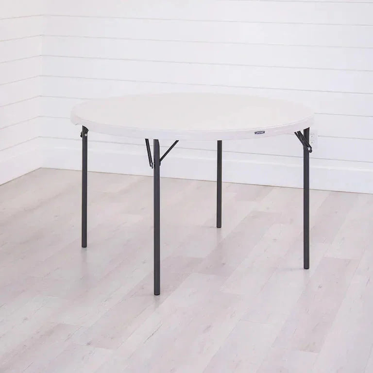 Table ronde pliante 122 cm, qualité professionnelle Merrelo™
