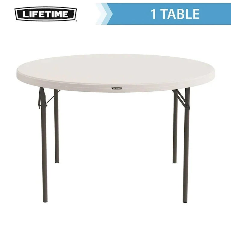 Table ronde pliante 122 cm, qualité professionnelle Merrelo™